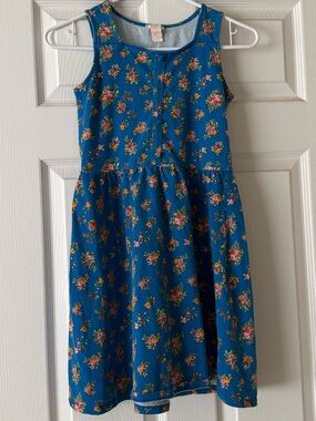 Forever 21 Blue Floral Tank Dress for Girls